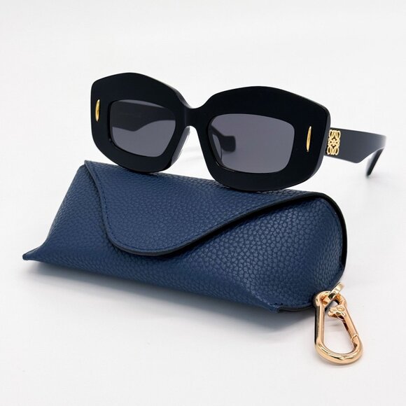 NEW LW40114F 01A, LOEWE BLACK WOMEN SUNGLASSES LOEWE - Picture 2 of 11